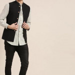 Black Khadi Men's Nehru Jacket Set