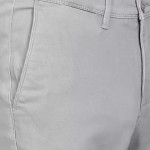 Regular Fit Men Grey Cotton Blend Trousers